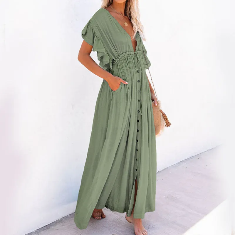 Sun Protection Beach Long Skirt