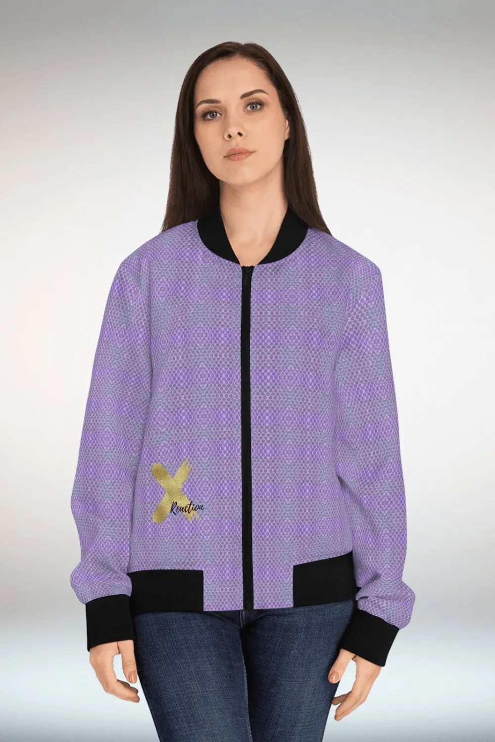 TGC Boutique X Reaction Purple Bomber Jacket