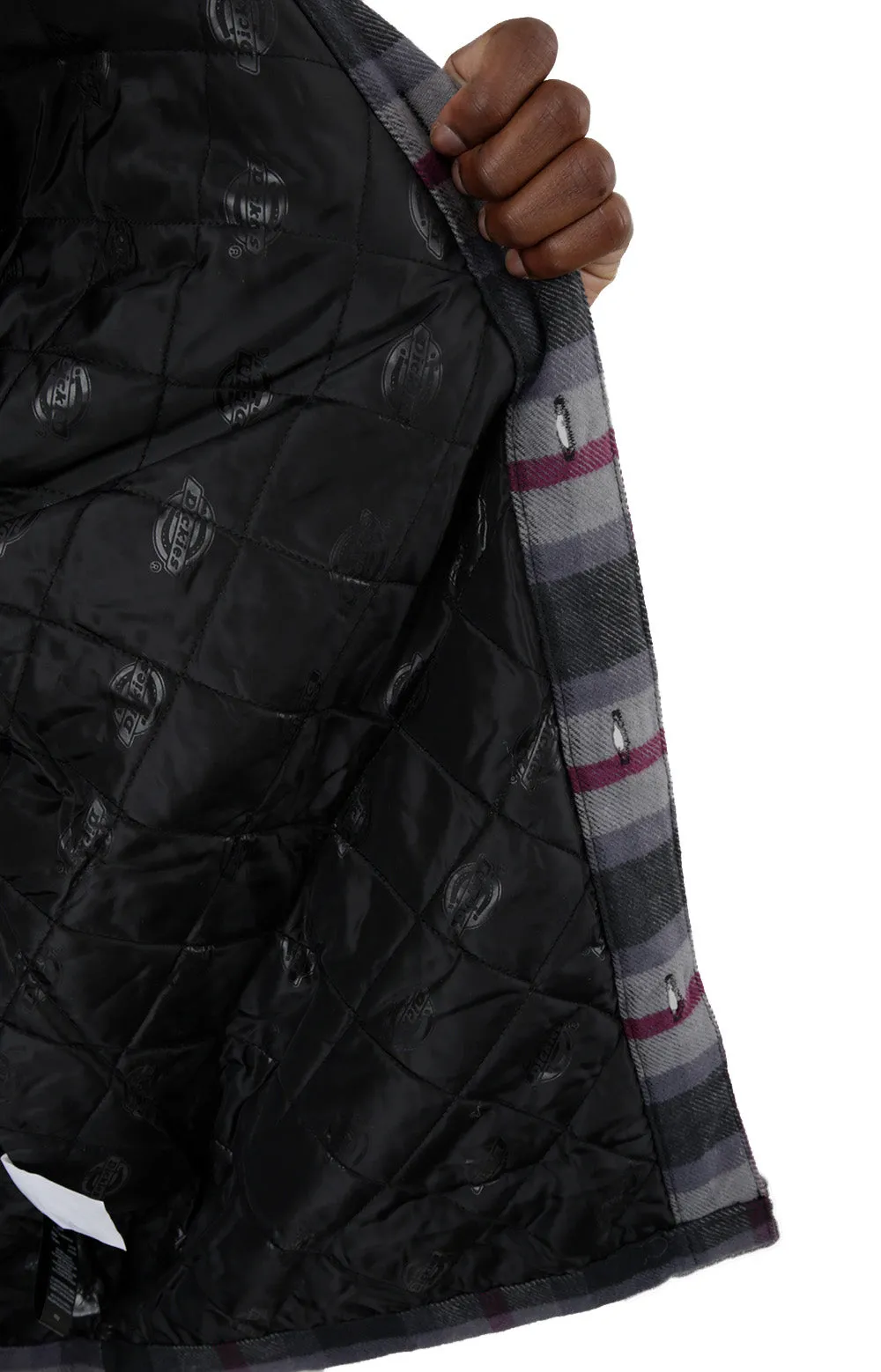 (TJR03APW) Moulton Jacket - Black/Wine/Grey Plaud