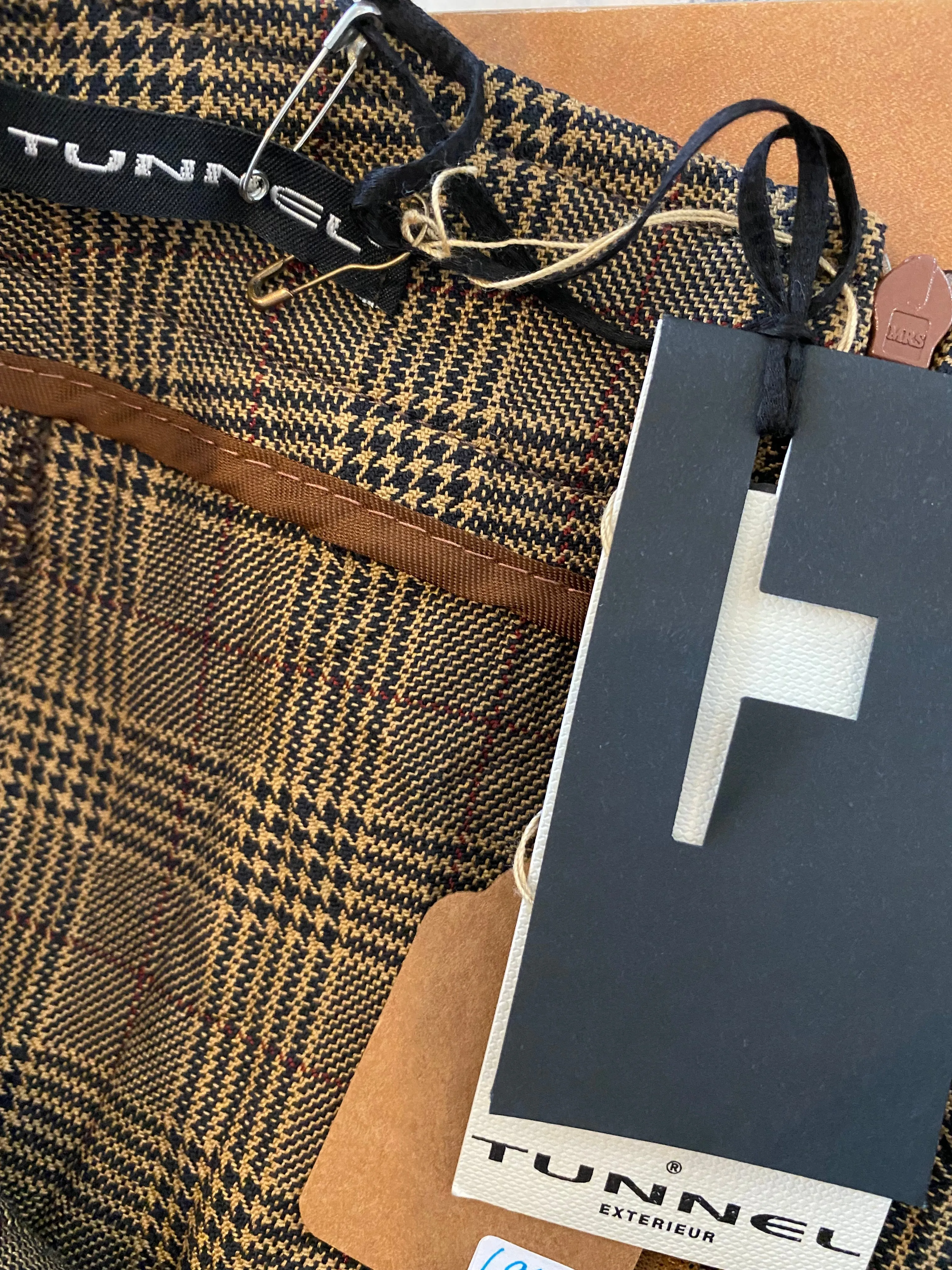 Tunnel Extérieur Designer Plaid Skirt