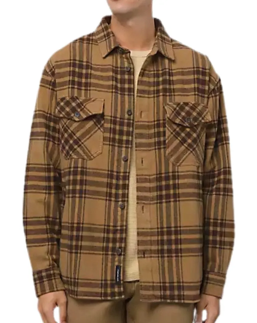 Vans Vintage Oversized Heavyweight LS Flannel - Dirt