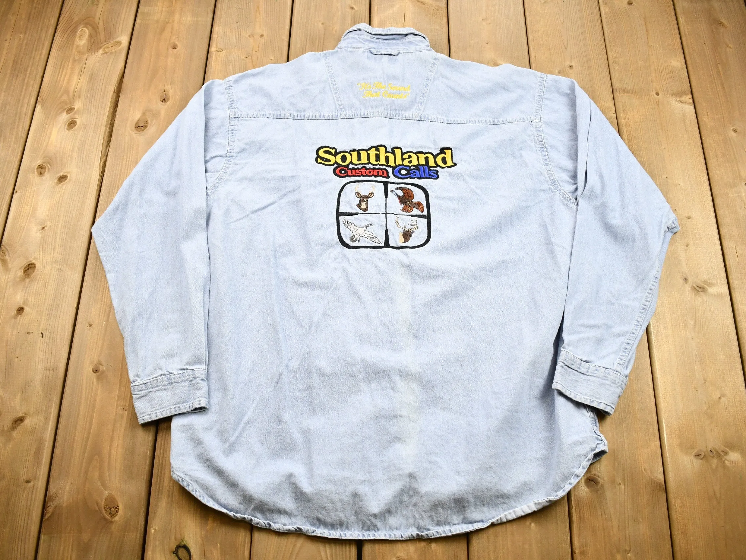 Vintage 1990s Southland Custom Calls Button Up Hunting Shirt