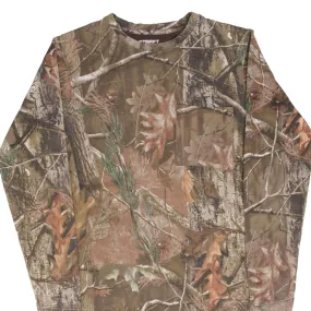 VINTAGE HUNTING STREET LEGAL CAMO LONG SLEEVE POCKET TEE SHIRT SIZE SMALL