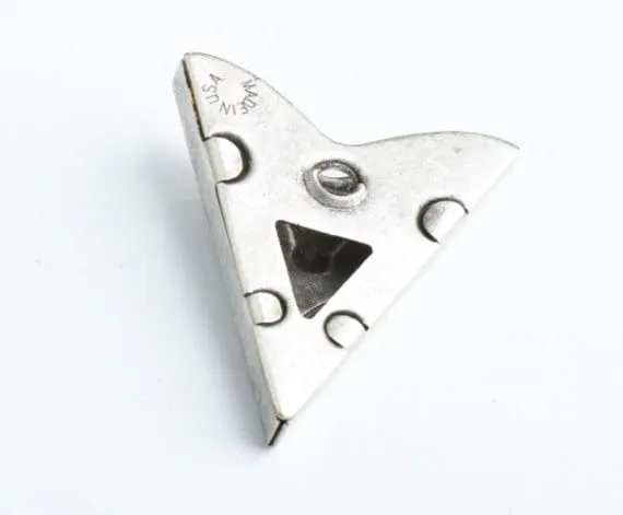 Western Collar Tip with 8x6mm Bezel, Antique Silver, Made in USA, Bulk Pack of 20 Pair