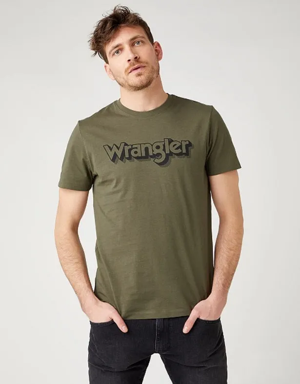 Wrangler Short Sleeve Logo T-Shirt - Ivy Green