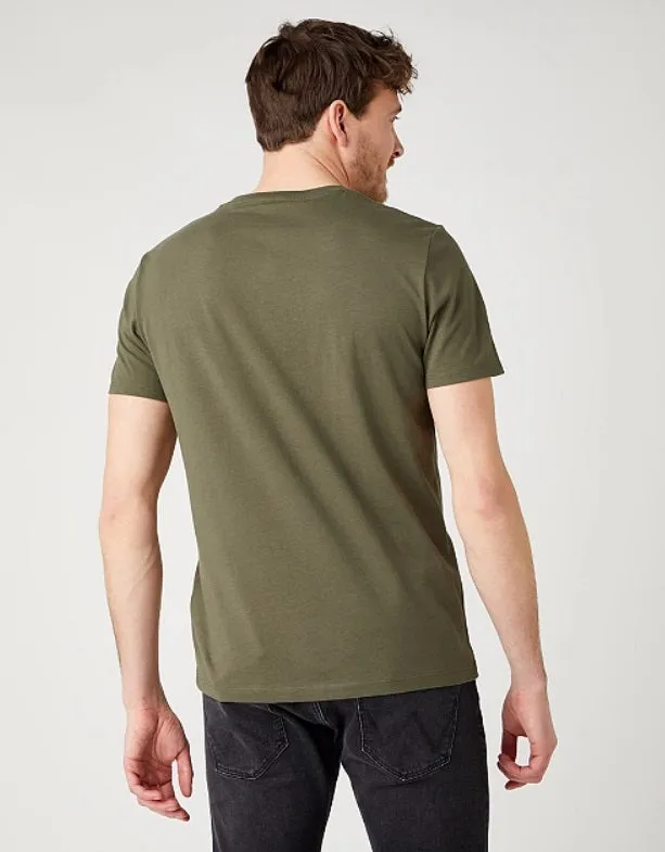 Wrangler Short Sleeve Logo T-Shirt - Ivy Green