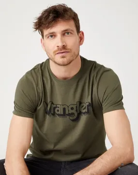 Wrangler Short Sleeve Logo T-Shirt - Ivy Green